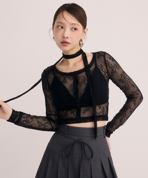 eimyistoire トップス エイミーイストワール EIMY ISTOIRE ラッフルトップス （WHITE