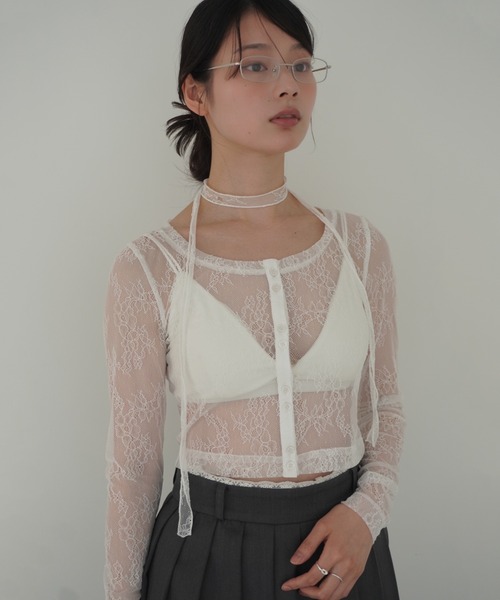 エイミーイストワール トップス エイミーイストワール EIMY ISTOIRE Parisプリントシアー