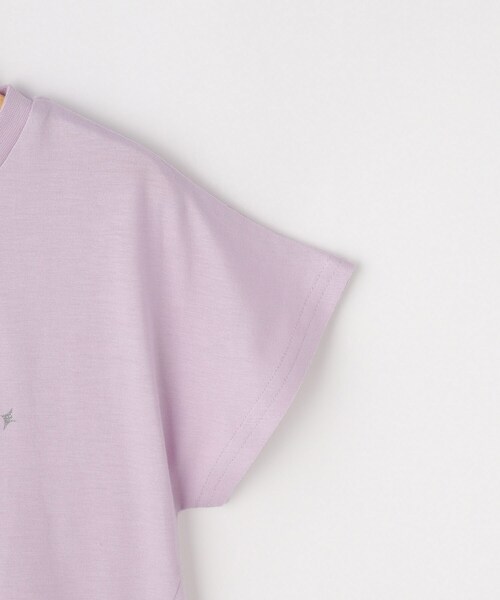 SHOO・LA・RUE（シューラルー）の「【100-150cm/ひんやり】スパンコールモチーフTシャツ（Tシャツ/カットソー・キッズ・ブラック/サックスブルー/オフホワイト/パープル・11/12/13/14/15 /10）」の9枚目の写真