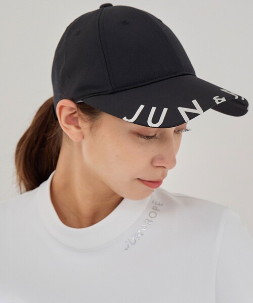 JUN&ROPE'（ジュンアンドロペ）の「リフレクターロゴキャップ（キャップ・レディース・ブラック/ベージュ/ホワイト・FREE）」の5枚目の写真