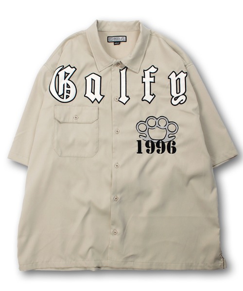 GALFY（ガルフィー）の「【GALFY/ガルフィー】チカーノガルシャツ（シャツ/ブラウス・メンズ・ブラック/ホワイト/ベージュ・L/XL）」の3枚目の写真