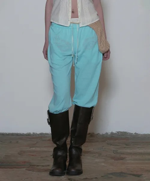 SCULPTOR(スカルプター)の「Wing Linen Like Sweatpants(その他パンツ・レディース・ピンク/ホワイト/ミント・LARGE/MEDIUM/SMALL/X-SMALL)」の3枚目の写真