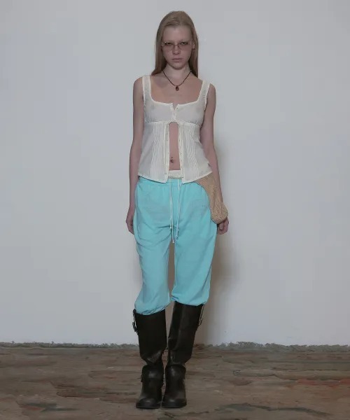 SCULPTOR(スカルプター)の「Wing Linen Like Sweatpants(その他パンツ・レディース・ピンク/ホワイト/ミント・LARGE/MEDIUM/SMALL/X-SMALL)」の7枚目の写真