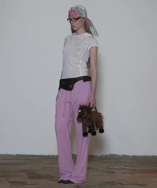 SCULPTOR(スカルプター)の「Wing Linen Like Sweatpants(その他パンツ・レディース・ピンク/ホワイト/ミント・LARGE/MEDIUM/SMALL/X-SMALL)」の15枚目の写真
