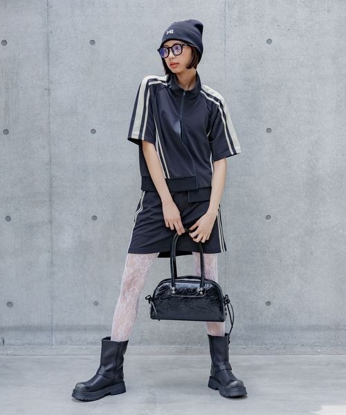 PAGEBOY（ページボーイ）の「Ｓ／Ｕライントラックジャケット（ノーカラージャケット・レディース・ネイビー/ブラック・FREE）」の13枚目の写真