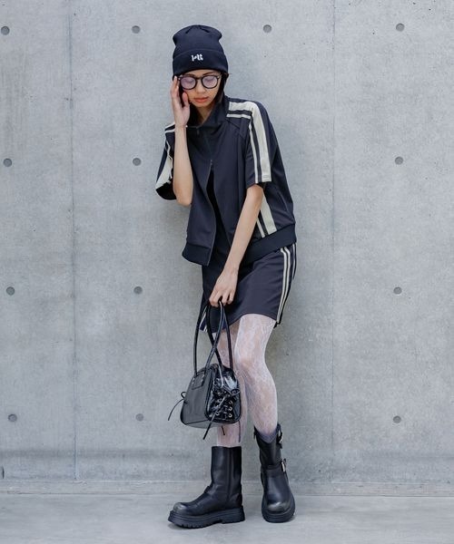 PAGEBOY（ページボーイ）の「Ｓ／Ｕライントラックジャケット（ノーカラージャケット・レディース・ネイビー/ブラック・FREE）」の14枚目の写真