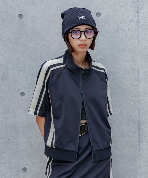 PAGEBOY（ページボーイ）の「Ｓ／Ｕライントラックジャケット（ノーカラージャケット・レディース・ネイビー/ブラック・FREE）」の16枚目の写真