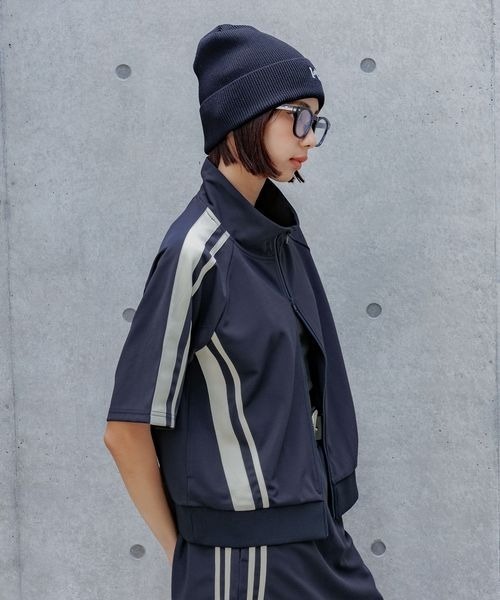 PAGEBOY（ページボーイ）の「Ｓ／Ｕライントラックジャケット（ノーカラージャケット・レディース・ネイビー/ブラック・FREE）」の17枚目の写真