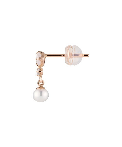4℃(ヨンドシー)の「【6月誕生石】K10ピンクゴールド ピアス(ピアス(両耳用)・レディース・ピンクゴールド・FREE)」の2枚目の写真