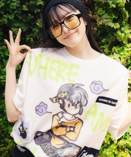ROYAL FLASH(ロイヤルフラッシュ)の「Guernika/ゲルニカ/らんま1/2 Paint T-shirt / 響 良牙(Tシャツ/カットソー・メンズ・ホワイト・L/XL/2XL)」の1枚目の写真