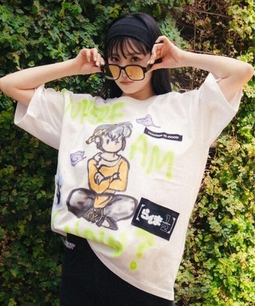 ROYAL FLASH(ロイヤルフラッシュ)の「Guernika/ゲルニカ/らんま1/2 Paint T-shirt / 響 良牙(Tシャツ/カットソー・メンズ・ホワイト・L/XL/2XL)」の9枚目の写真