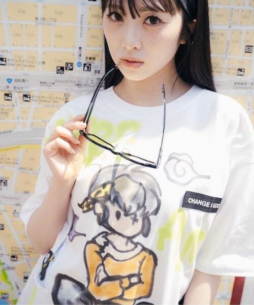 ROYAL FLASH(ロイヤルフラッシュ)の「Guernika/ゲルニカ/らんま1/2 Paint T-shirt / 響 良牙(Tシャツ/カットソー・メンズ・ホワイト・L/XL/2XL)」の5枚目の写真