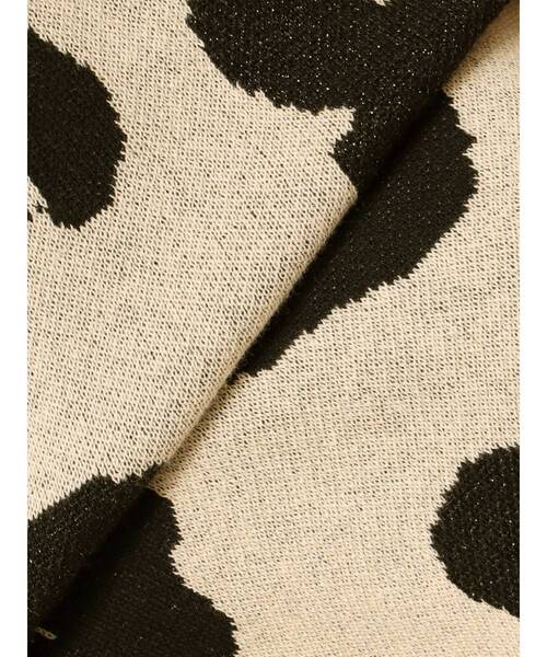 GYDA(ジェイダ)の「ラメGレオパードハイゲージニットカーディガン(カーディガン/ボレロ・レディース・ベージュ/オフホワイト/グレー/ブラック・FREE)」の12枚目の写真