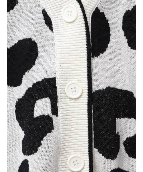 GYDA(ジェイダ)の「ラメGレオパードハイゲージニットカーディガン(カーディガン/ボレロ・レディース・ベージュ/オフホワイト/グレー/ブラック・FREE)」の14枚目の写真