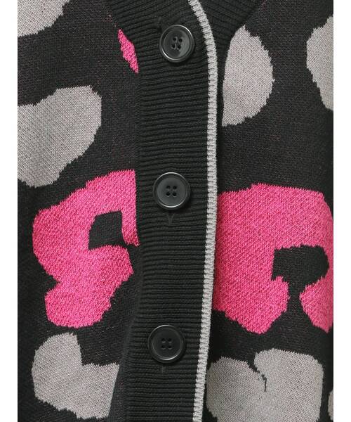 GYDA(ジェイダ)の「ラメGレオパードハイゲージニットカーディガン(カーディガン/ボレロ・レディース・ベージュ/オフホワイト/グレー/ブラック・FREE)」の16枚目の写真