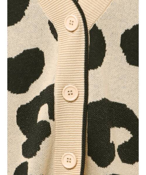 GYDA(ジェイダ)の「ラメGレオパードハイゲージニットカーディガン(カーディガン/ボレロ・レディース・ベージュ/オフホワイト/グレー/ブラック・FREE)」の17枚目の写真