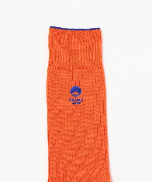BEAMS JAPAN(ビームス ジャパン)の「【別注】TANAKA SOKKEN / BEAMS JAPAN ロゴ刺繍ソックス(ソックス/靴下・レディース・グリーン/ブルー/オレンジ・22cm-24cm/25cm-27cm)」の4枚目の写真