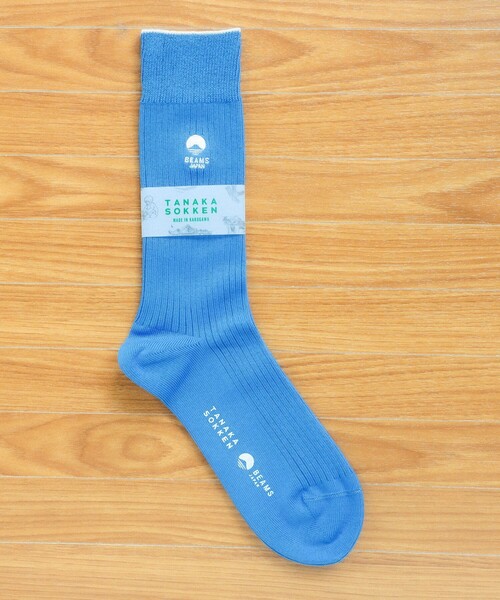 BEAMS JAPAN(ビームス ジャパン)の「【別注】TANAKA SOKKEN / BEAMS JAPAN ロゴ刺繍ソックス(ソックス/靴下・レディース・グリーン/ブルー/オレンジ・22cm-24cm/25cm-27cm)」の10枚目の写真