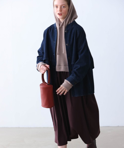 Kelen(ケレン)の「「KELEN / ケレン」フラップデザインマオカラーデニムジャケット(その他アウター・レディース・ブルー/ワンウォッシュ・S/M)」の11枚目の写真