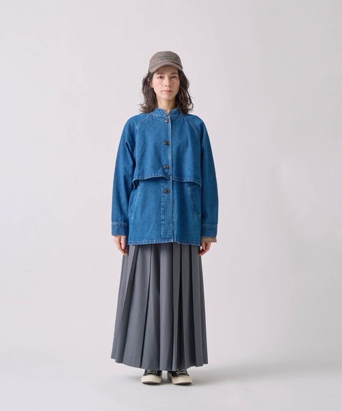 Kelen(ケレン)の「「KELEN / ケレン」フラップデザインマオカラーデニムジャケット(その他アウター・レディース・ブルー/ワンウォッシュ・S/M)」の21枚目の写真