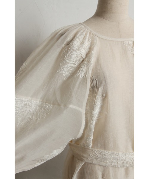 ますもももタグ付き⭐︎Rirandture ドット刺繍シアーカットチュニック 新品 Rirandtureリランドチュール ドット刺繍シアーカット