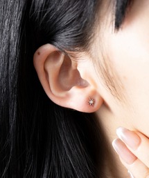 【MAISON BREEZE】ピアス ニッケルフリー ポラリス スター ストーン チタンポストピアス　OSWY