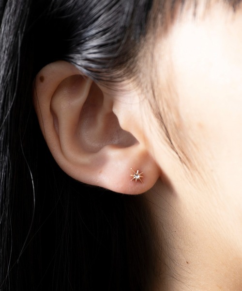MAISON BREEZE（メゾンブリーズ）の「【MAISON BREEZE】ピアス ニッケルフリー ポラリス スター ストーン チタンポストピアス　OSWY（ピアス（両耳用）・レディース・ゴールド/ピンク/シルバー・FREE）」の12枚目の写真