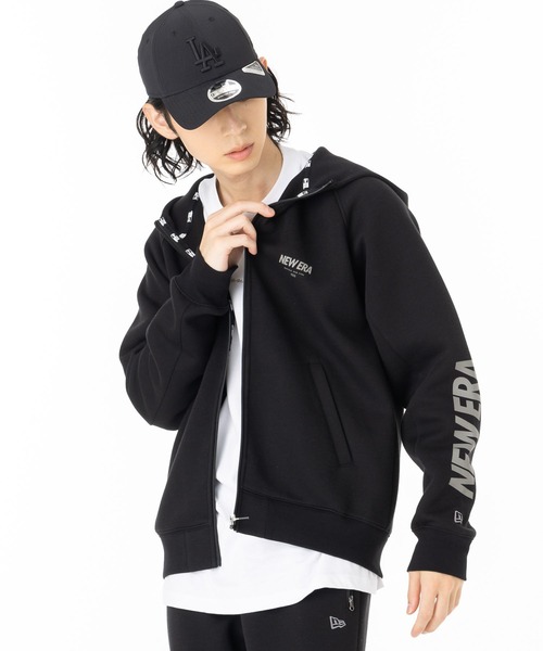 NEW ERA(ニューエラ)の「ニューエラ パフォーマンスアパレル テックスウェットパーカー フルジップ(パーカー・メンズ・グレー/ブラック・L/S/M/XXL/XL)」の4枚目の写真