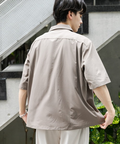 SENSE OF PLACE by URBAN RESEARCH（センスオブプレイスバイアーバンリサーチ）の「ストレッチショートスリーブポロシャツ（ポロシャツ・メンズ・ブルー/ベージュ/ブラック・MEDIUM/LARGE）」の20枚目の写真