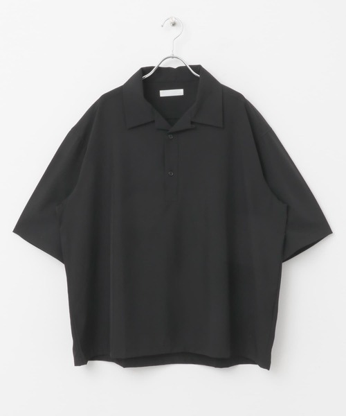 SENSE OF PLACE by URBAN RESEARCH（センスオブプレイスバイアーバンリサーチ）の「ストレッチショートスリーブポロシャツ（ポロシャツ・メンズ・ブルー/ベージュ/ブラック・MEDIUM/LARGE）」の7枚目の写真