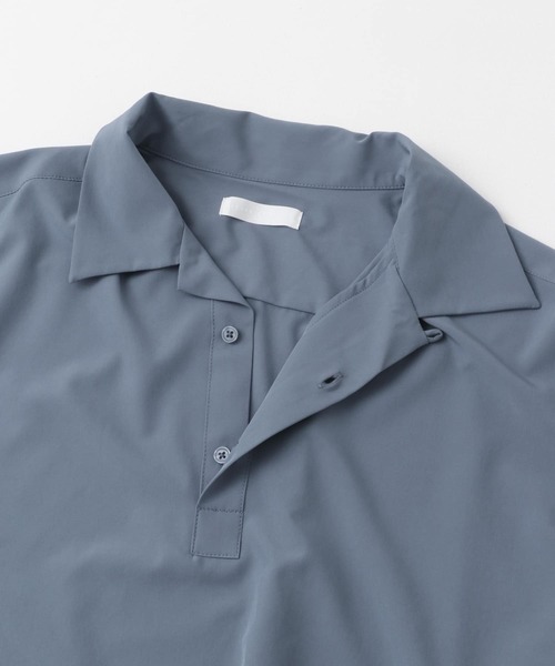 SENSE OF PLACE by URBAN RESEARCH（センスオブプレイスバイアーバンリサーチ）の「ストレッチショートスリーブポロシャツ（ポロシャツ・メンズ・ブルー/ベージュ/ブラック・MEDIUM/LARGE）」の9枚目の写真