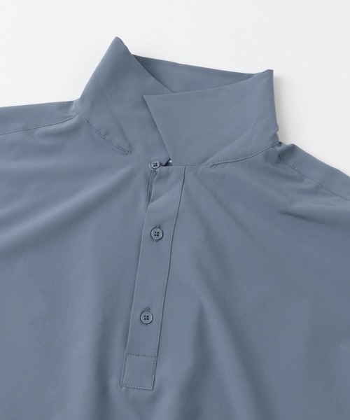 SENSE OF PLACE by URBAN RESEARCH（センスオブプレイスバイアーバンリサーチ）の「ストレッチショートスリーブポロシャツ（ポロシャツ・メンズ・ブルー/ベージュ/ブラック・MEDIUM/LARGE）」の10枚目の写真