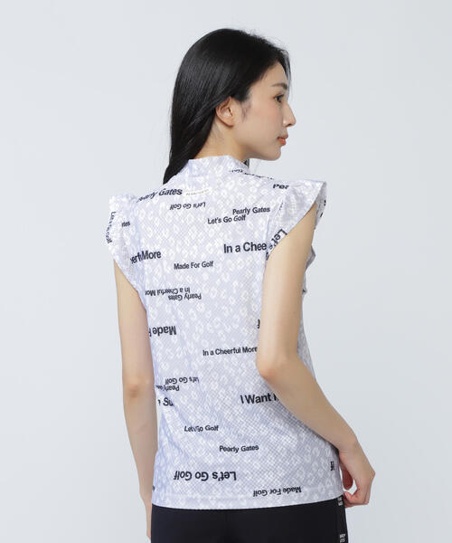PEARLY GATES(パーリーゲイツ)の「【PEARLY GATES】トリコット4WAYブロックジャガードフリル袖モックネックカットソー <ヒョウ柄>(Tシャツ/カットソー・レディース・ダークインディゴブルー/グレー系その他/ピンク系その他・SMALL/LARGE/MEDIUM)」の21枚目の写真