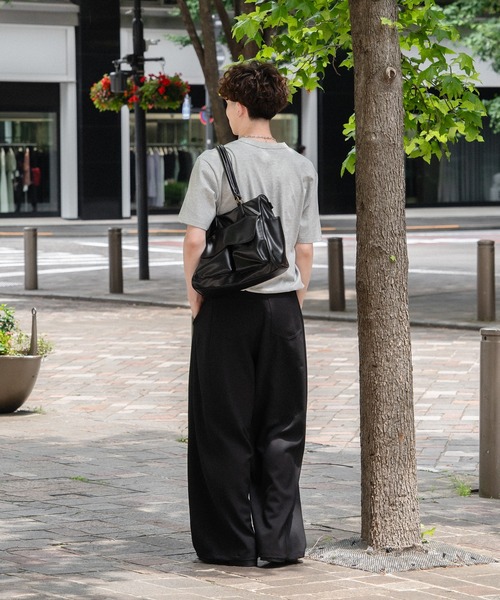 kutir(クティール)の「DRAWCORD HENLEY NECK TSHIRTHN/ドローコードヘンリーネックTシャツ(Tシャツ/カットソー・メンズ・杢グレー/ネイビー/ブラック・MEDIUM/LARGE)」の4枚目の写真