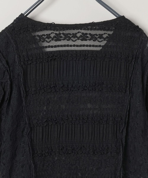 JEANASIS（ジーナシス）の「パッチワークレースドロストブラウス/571640（シャツ/ブラウス・レディース・ホワイト系その他/ブラウン/ブラック/ホワイト・FREE）」の9枚目の写真