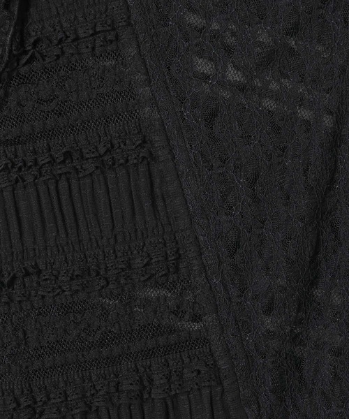 JEANASIS（ジーナシス）の「パッチワークレースドロストブラウス/571640（シャツ/ブラウス・レディース・ホワイト系その他/ブラウン/ブラック/ホワイト・FREE）」の10枚目の写真