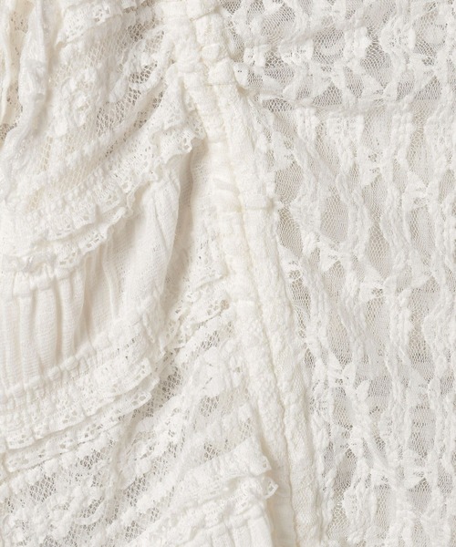 JEANASIS（ジーナシス）の「パッチワークレースドロストブラウス/571640（シャツ/ブラウス・レディース・ホワイト系その他/ブラウン/ブラック/ホワイト・FREE）」の13枚目の写真