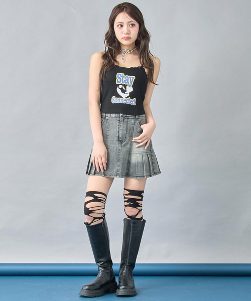 ANAP(アナップ)の「パッド付きレースキャミソール(キャミソール・レディース・イエロー/ホワイト/ブラック・XS/S)」の11枚目の写真