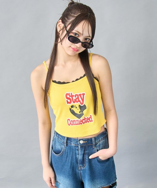 ANAP(アナップ)の「パッド付きレースキャミソール(キャミソール・レディース・イエロー/ホワイト/ブラック・XS/S)」の12枚目の写真