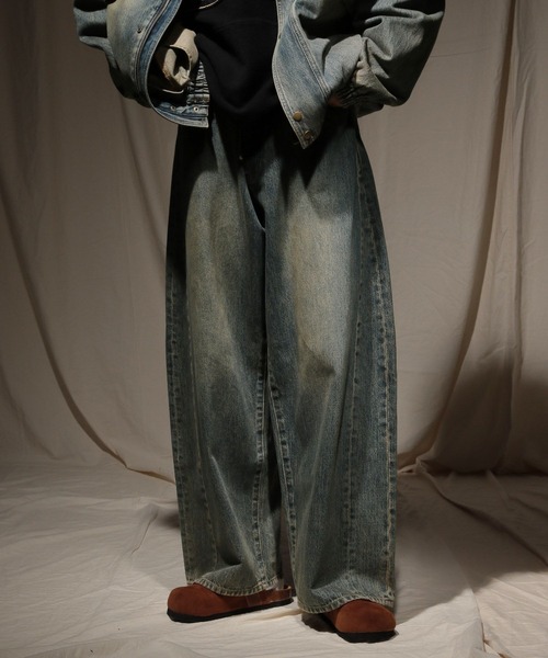 EXTRA WIDE DENIM PANTS【niko and JEANS 2025AW】（デニム