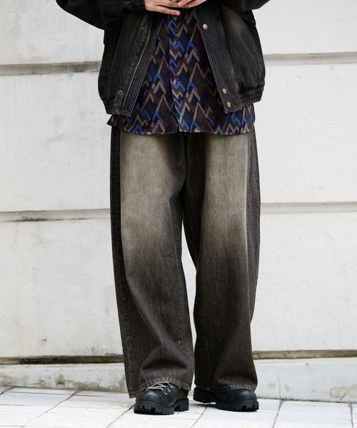 EXTRA WIDE DENIM PANTS【niko and JEANS 2025AW】（デニム