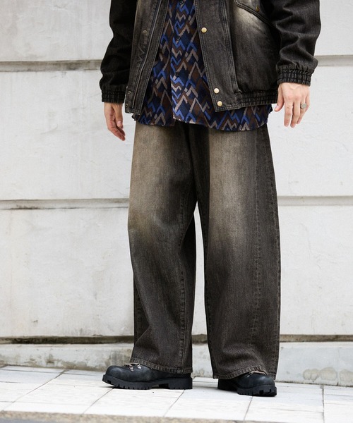 EXTRA WIDE DENIM PANTS【niko and JEANS 2025AW】（デニム