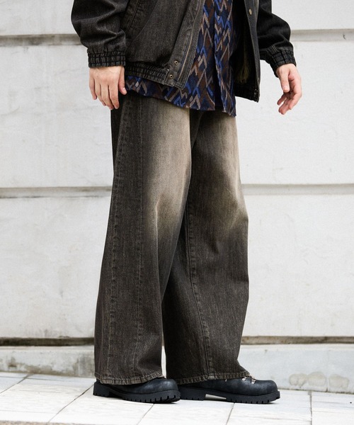 EXTRA WIDE DENIM PANTS【niko and JEANS 2025AW】（デニムパンツ