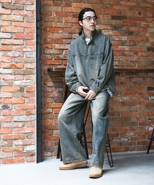 専用　niko and… ニコアンド　エクストラワイドデニム　M niko and（ニコアンド）の「EXTRA WIDE DENIM PANTS【niko