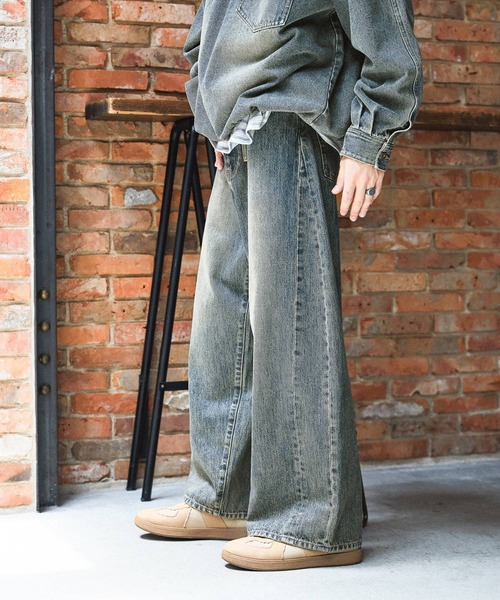 niko and（ニコアンド）の「EXTRA WIDE DENIM PANTS【niko