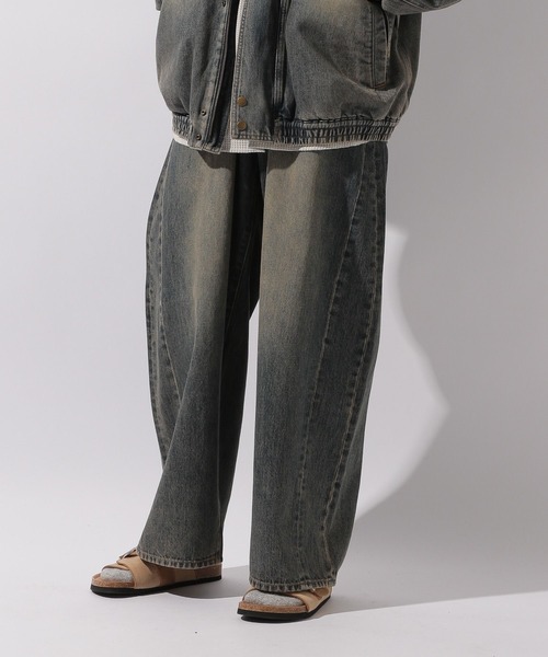 EXTRA WIDE DENIM PANTS【niko and JEANS 2025AW】（デニム