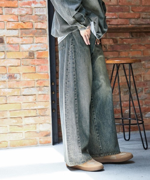 Niko and デニムパンツ セール】【niko and JEANS 2025SS】ワイド5ポケットデニム