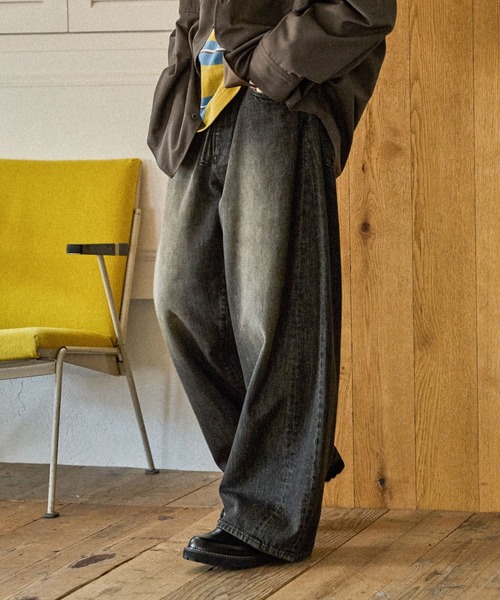 ニコアンド EXTRA WIDE DENIMパンツniko and JEANS EXTRA WIDE DENIM PANTS【niko and JEANS 2025AW】（デニムパンツ