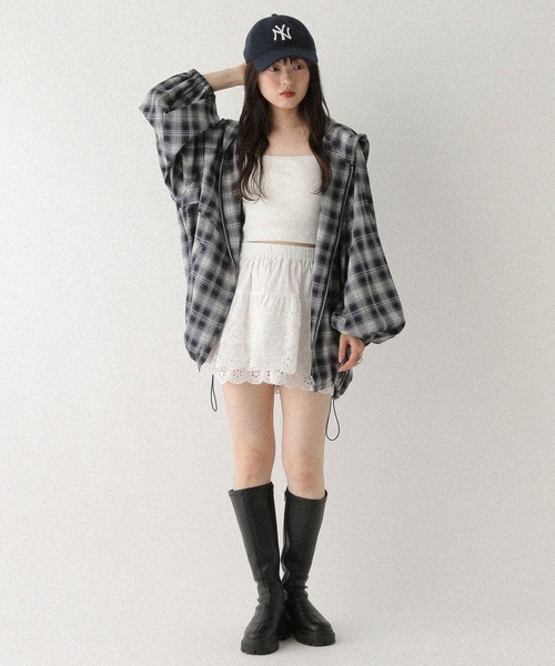 Heather（ヘザー）の「パンチングレースショートパンツ　578287（その他パンツ・レディース・オフホワイト/ブラック・FREE）」の4枚目の写真