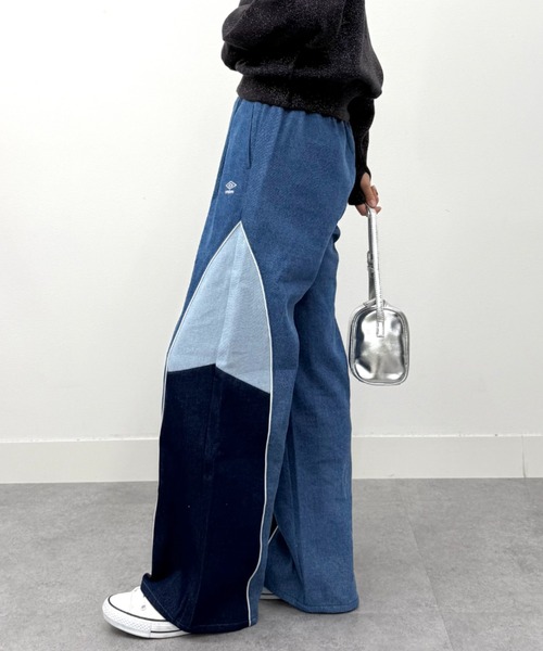 セール】UMBRO【umbro】切替デニムパンツ (UMBRO/アンブロ/UV/ワイド